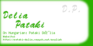 delia pataki business card